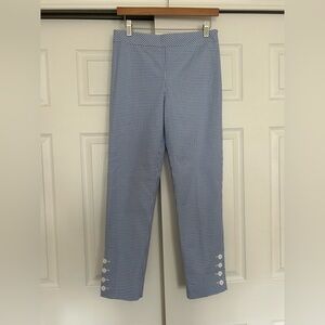 Talbots Gingham Ankle Work Pants